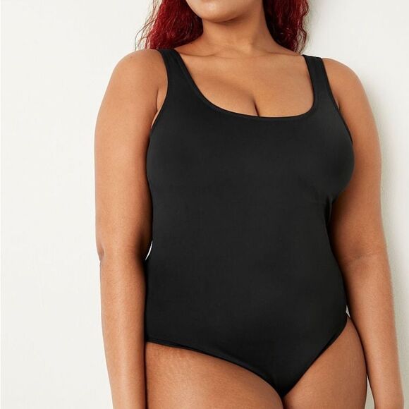 Victorias Secret Pink Swim One-piece Swimsuit Black Xlarge - Picture 4 of 6